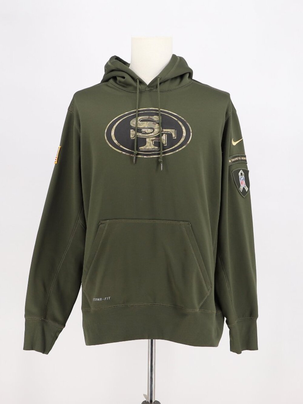 NIKE San Francisco 49ers NFL 2015 Salute To Service Hoodie Size XL
